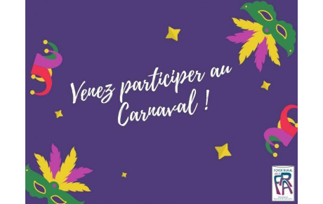 Venez participer au carnaval !